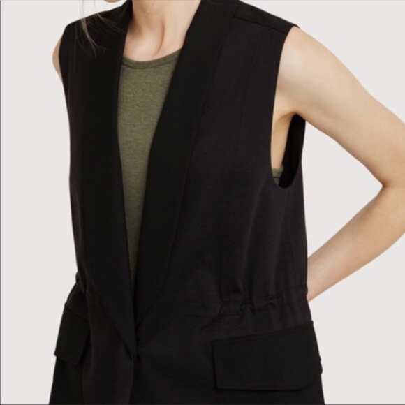 Kit & Ace In the Field Black Sleeveless Jacket Vest - Picture 2 of 9